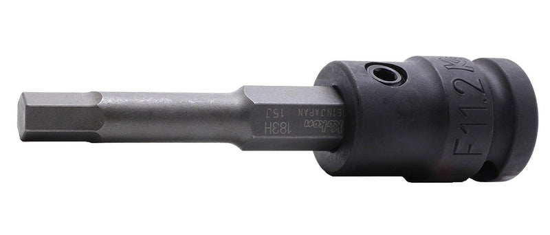 Ko-ken 14134M.98-8, 1/2" Square Drive Power Bit Socket, 8mm Hex Key, Length 98mm, Impact Rated