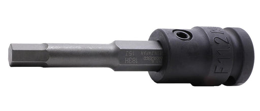 Ko-ken 14134M.98-10, 1/2" Square Drive Power Bit Socket, 10mm Hex Key, Length 98mm, Impact Rated