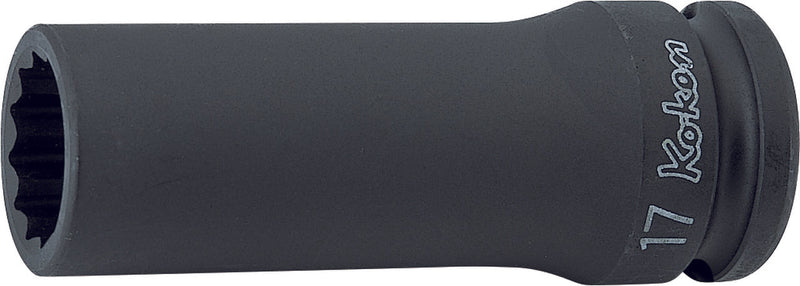 Ko-ken 14305M-18, 1/2 Sq. Dr. Socket, 18mm 12 point, Length 80mm