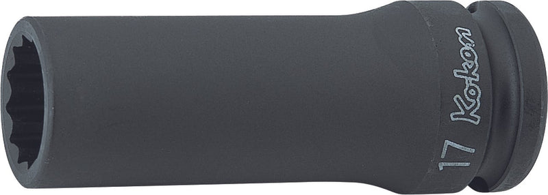Ko-ken 14305M-17, 1/2 Sq. Dr. Socket, 17mm 12 point, Length 80mm