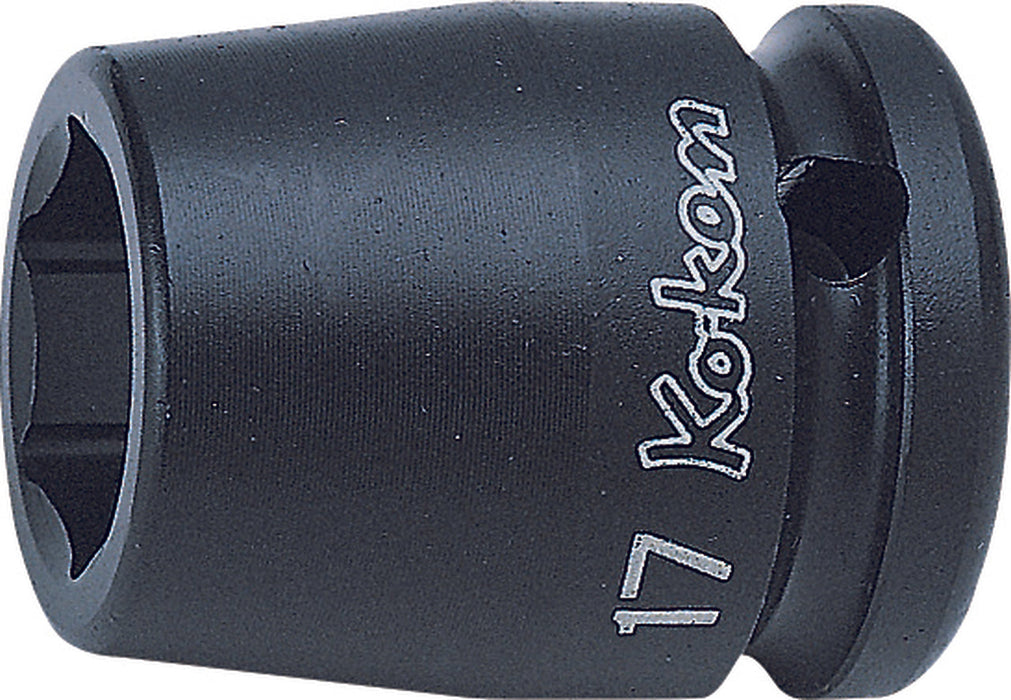 Ko-Ken 14400M-17, 1/2 Sq. Dr. Socket  17mm 6 point Length 38mm