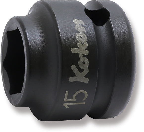 Ko-ken 14401MS-16, 1/2 Sq. Dr. Socket, 16mm 6 point, Length 26mm, Thin walled