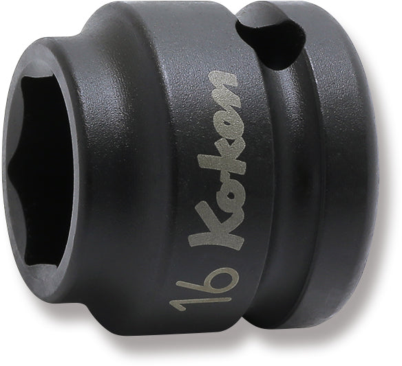 Ko-ken 14401MS-17, 1/2 Sq. Dr. Socket, 17mm 6 point, Length 26mm, Thin walled