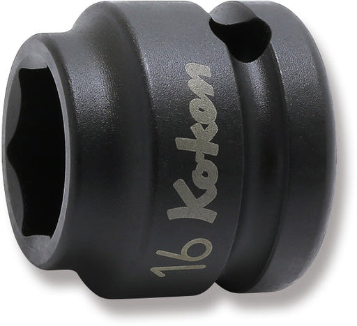 Ko-ken 14401MS-17, 1/2 Sq. Dr. Socket, 17mm 6 point, Length 26mm, Thin walled