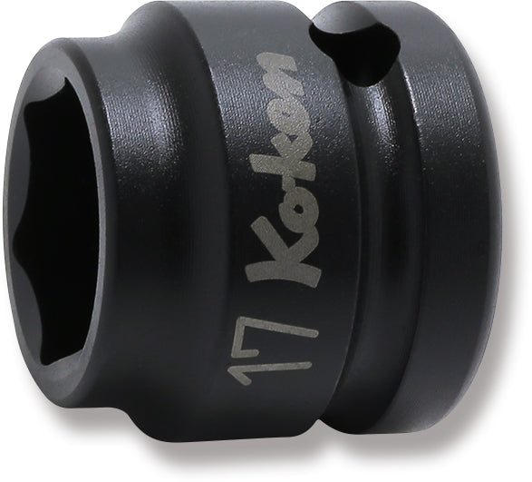 Ko-ken 14401MS-18, 1/2 Sq. Dr. Socket, 18mm 6 point, Length 26mm, Thin walled