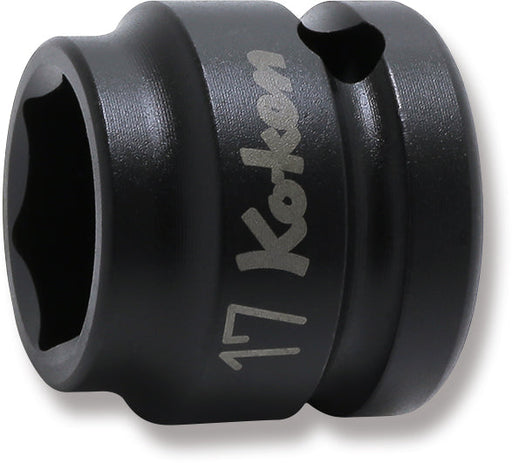 Ko-ken 14401MS-18, 1/2 Sq. Dr. Socket, 18mm 6 point, Length 26mm, Thin walled