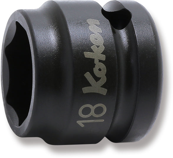 Ko-ken 14401MS-19, 1/2 Sq. Dr. Socket, 19mm 6 point, Length 28mm, Thin walled