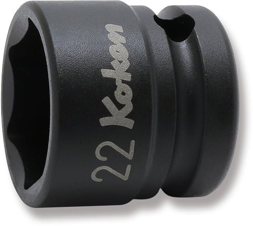 Ko-ken 14401MS-24, 1/2 Sq. Dr. Socket, 24mm 6 point, Length 28.5mm, Thin walled