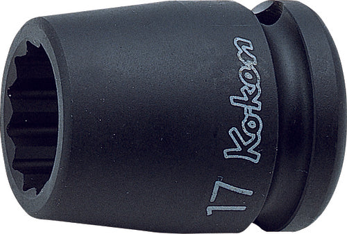 Ko-ken 14405M-36, 1/2 Sq. Dr. Socket, 36mm 12 point, Length 46mm