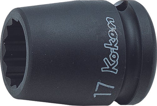 Ko-ken 14405M-26, 1/2 Sq. Dr. Socket, 26mm 12 point, Length 38mm