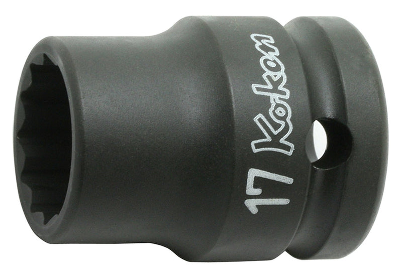 Ko-ken 14406M-22, 1/2 Sq. Dr. Socket, 22mm 12 point, Length 38mm, Thin walled