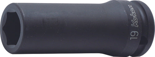 Ko-ken 15300M-19, 5/8 Sq. Dr. Socket, 19mm 6 point, Length 90mm