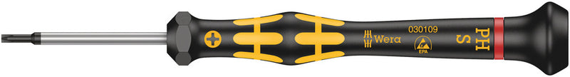 Wera 05030109001, Phillips/Slotted, Black Point Tip, Kraftform Screwdriver, 1550 PH S ESD Micro