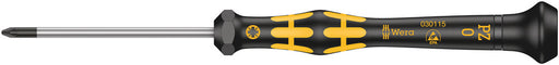 Wera 05030115001, Pozidriv, Black Point Tip, Kraftform Screwdriver, 1555 PZ ESD Micro