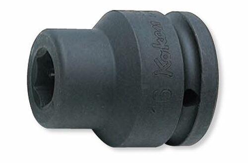 Ko-ken 16106, 3/4" Square Drive Power Bit Socket, Replacement Socket, 16mm Hex (Ko-Ken), Length 52mm, Impact Rated