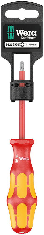 Wera 05100019001, Phillips/Slotted, Insulated, Screwdriver, 162 i PH/S SB