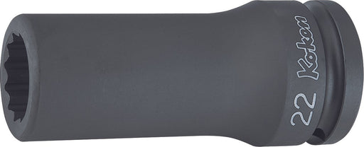 Ko-ken 16305M-23, 3/4 Sq. Dr. Socket, 23mm 12 point, Length 100mm