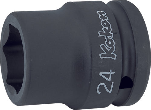 Ko-ken 16401M-22, 3/4 Sq. Dr. Socket, 22mm 6 point, Length 50mm, Thin walled