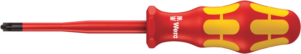 Wera 05006466001, 165 iS PZ/S VDE Insulated screwdriver with reduced blade diameter for PlusMinus screws (Pozidriv/slotted)