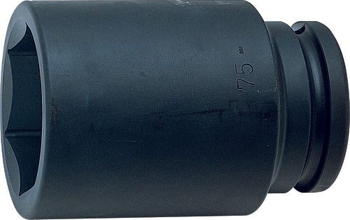 Ko-ken 17300M-70, 1.1/2 Sq. Dr. Socket, 70mm 6 point, Length 145mm