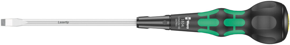 Wera 05007901001, 1834 Kraftform Ball-Grip Slotted screwdriver - workshop blade