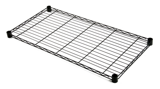 Quantum 1436BK, 36"W x 14"D, Wire Shelf, Black Epoxy Antimicrobial Finish, NSF