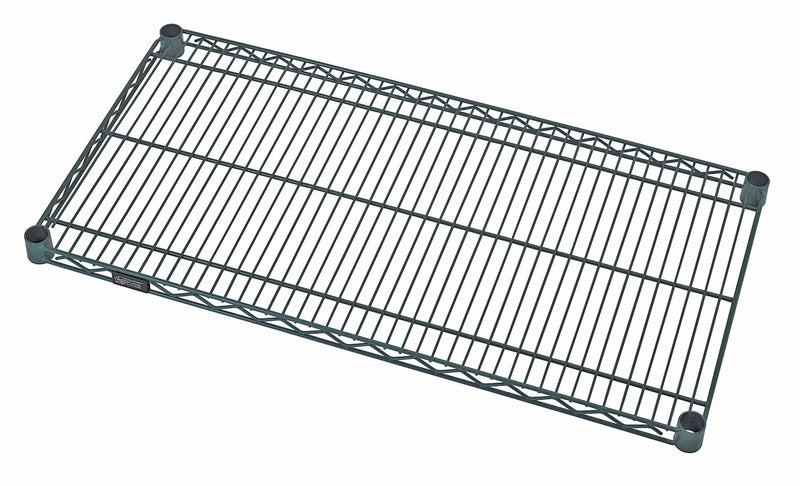 Quantum 1860P, 60"W x 18"D, Wire Shelf, Green Epoxy Antimicrobial Finish, NSF