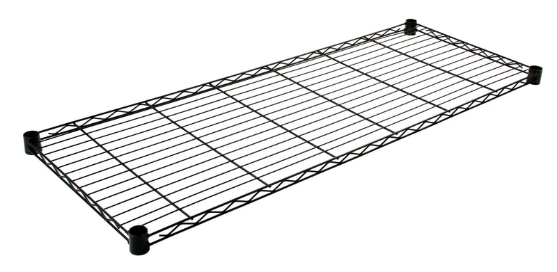 Quantum 1860BK, 60"W x 18"D, Wire Shelf, Black Epoxy Antimicrobial Finish, NSF