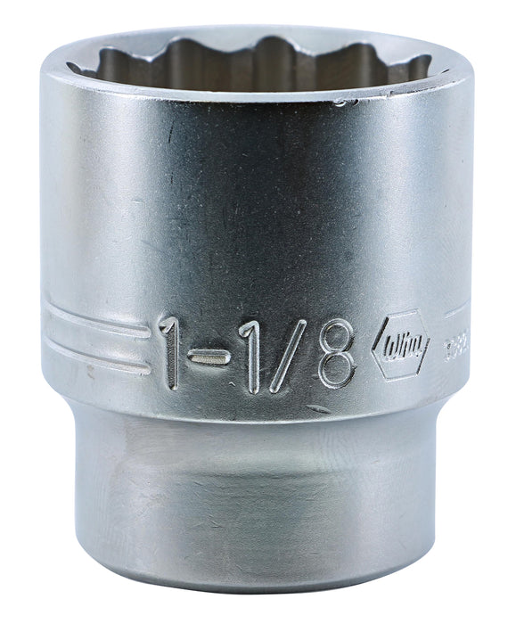 Wiha 33821 12 Point - 1/2" Drive Socket 1-1/8"