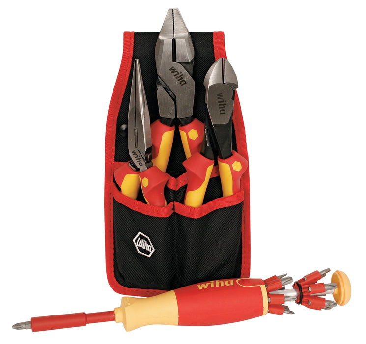 Wiha 32990 17 Piece Insulated Pliers-Cutters and Pop-Up Set