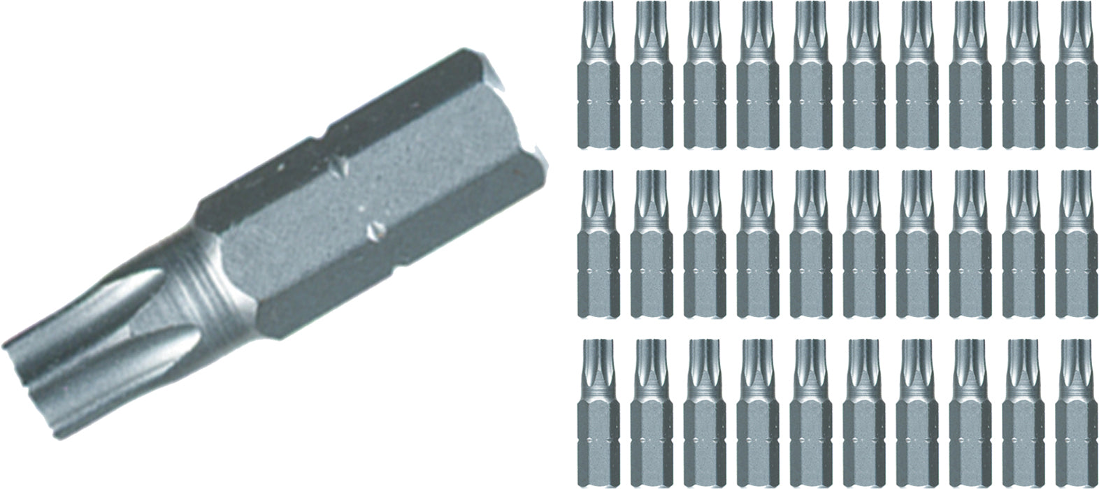 Wiha 72577 Torx Contractor Insert Bit T20 x 25mm - 30 Pack