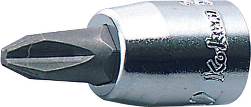 Ko-ken 2000.28-3, 1/4" Square Drive Power Bit Socket, PH3 - Phillips, Length 28mm, Impact Rated