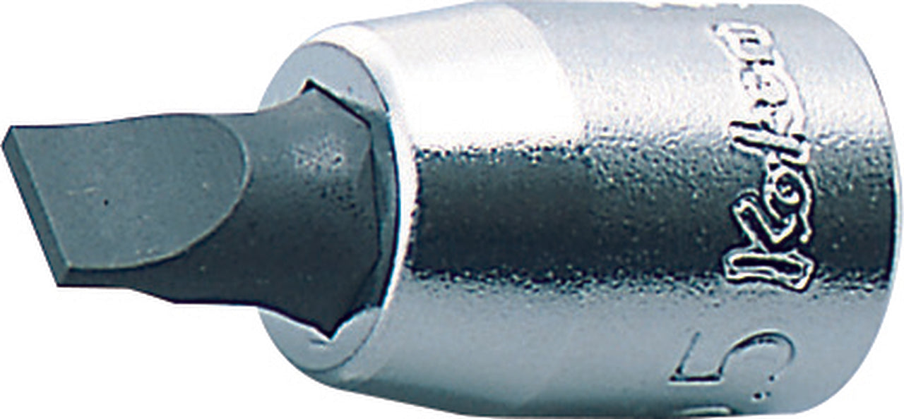 Ko-Ken 2005.25-5, 1/4 Sq. Dr. Bit Socket Slotted 1.0X5.5  Length 25mm