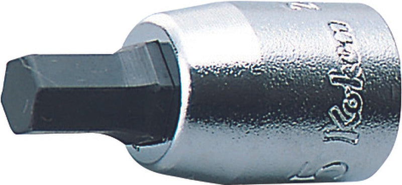 Ko-ken 2010M.25-10, 1/4" Square Drive Power Bit Socket, 10mm Hex Key, Length 25mm, Impact Rated
