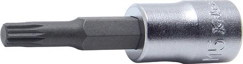 Ko-ken 2020.50-M8, 1/4" Square Drive Power Bit Socket, M8 Triple Square (XZN), Length 50mm, Impact Rated