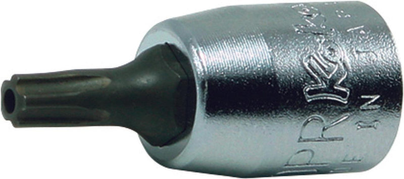 Ko-ken 2025.28-10IPR, 1/4" Square Drive Power Bit Socket, IPR10 TorxPlus (5-Lobe), Length 28mm, Impact Rated