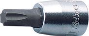 Ko-ken 2025.28-T10, 1/4" Square Drive Power Bit Socket, T10 Torx Drive, Length 28mm