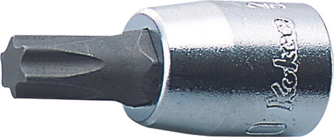 Ko-ken 2025.28-T15, 1/4" Square Drive Power Bit Socket, T15 Torx Drive, Length 28mm