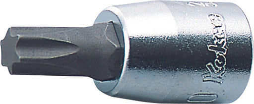 Ko-ken 2025.80-T10, 1/4" Square Drive Power Bit Socket, TX 10 - Torx Key, Length 80mm, Impact Rated
