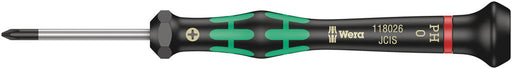 Wera 05118020001, Phillips, Black Point Tip, Kraftform Screwdriver, 2050 PH Micro