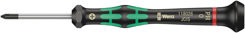 Wera 05118024001, Phillips, Black Point Tip, Kraftform Screwdriver, 2050 PH Micro