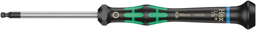 Wera 05118103001, 2052 Ball end hexagon screwdriver for electronic applications