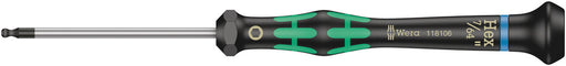 Wera 05118106001, 2052 Ball end hexagon screwdriver for electronic applications