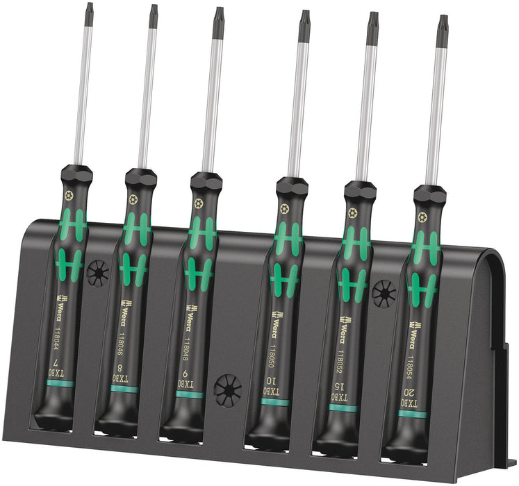 Wera 05118154001, 2067/6 TORX® BO Screwdriver set and rack for electronic applications