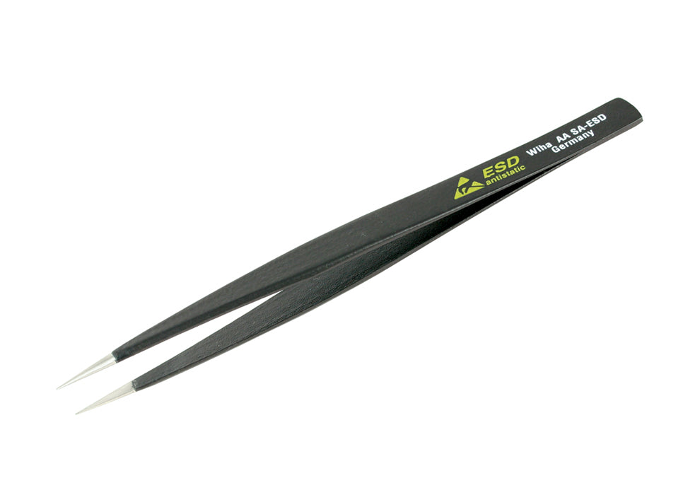 Wiha 44501 ESD Safe Tweezers AA SA - 130mm