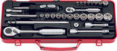 Ko-Ken 2260M, 1/4 Sq. Dr. 28 Piece Metric 6-Point Socket Set  4-21mm