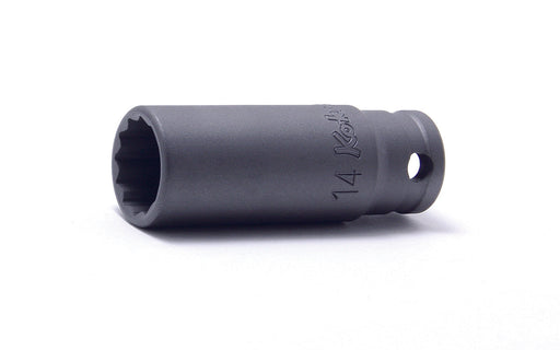 Ko-ken 23305M-10, 10mm 12-Point Power Socket , 3/8" Square Drive, Length 55mm, Non-Magnetic, Non-Covered, Non-Impact Rated