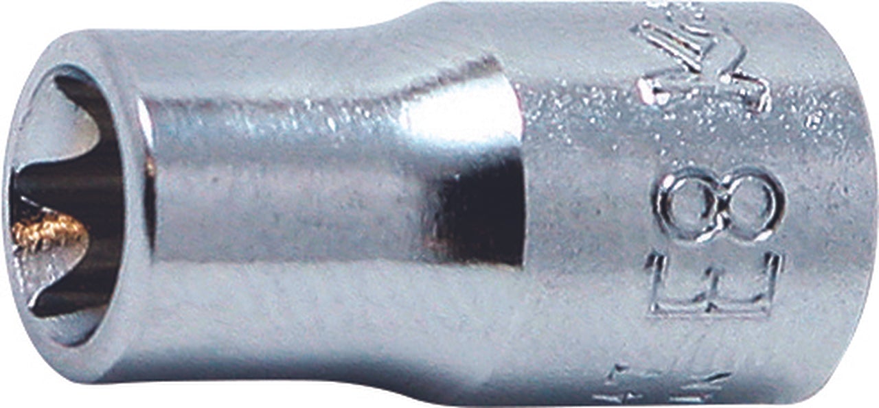 Ko-Ken 2425-E6, 1/4 Sq. Dr. TORXÂ® E6 Socket - Length 22mm