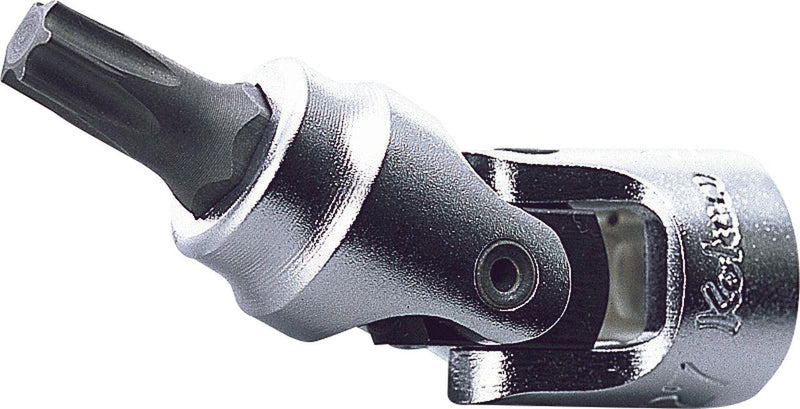 Ko-ken 2430T-T10, 1/4" Square Drive Universal Joint Power Bit Socket, TX 10 - Torx Key, Length 42mm, Universal Joint, Impact Rated