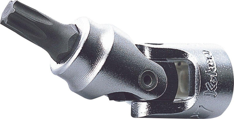 Ko-ken 2430T-T15, 1/4" Square Drive Universal Joint Power Bit Socket, TX 15 - Torx Key, Length 42mm, Universal Joint, Impact Rated